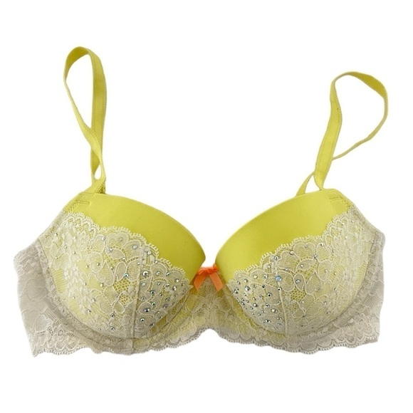 Victoria’s Secret Dream Angels Lace Rhinestone Bra 32D - Picture 1 of 6